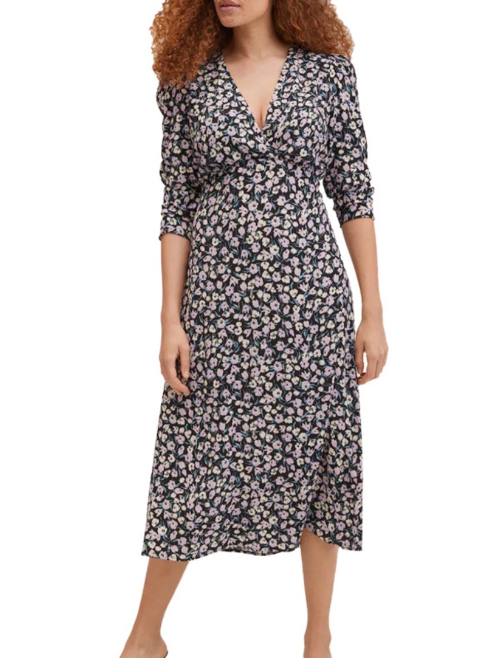 NWT Mango Ruched Detail Dress - Picture 1 of 3